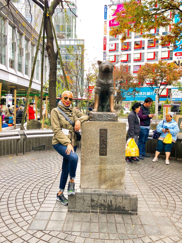 3 days in Tokyo Hachiko Statue 