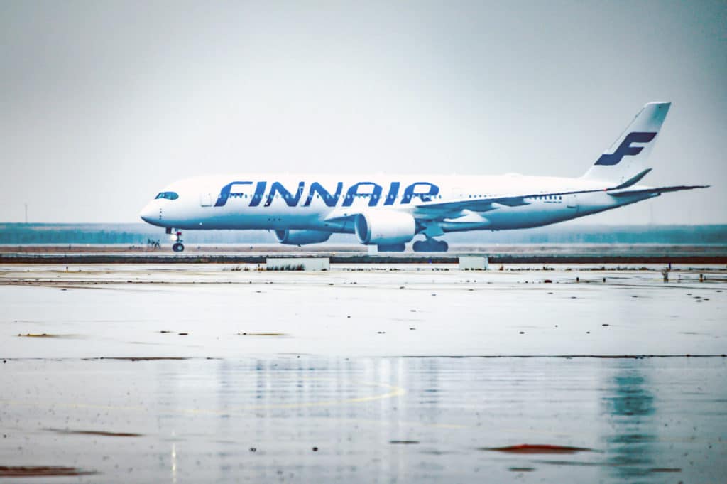 Finnair Airplane Stopover