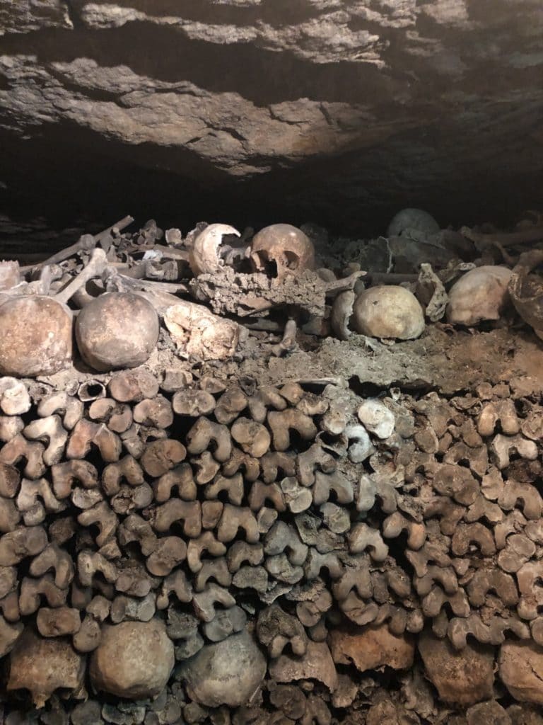 Paris Catacombs Skull Bones